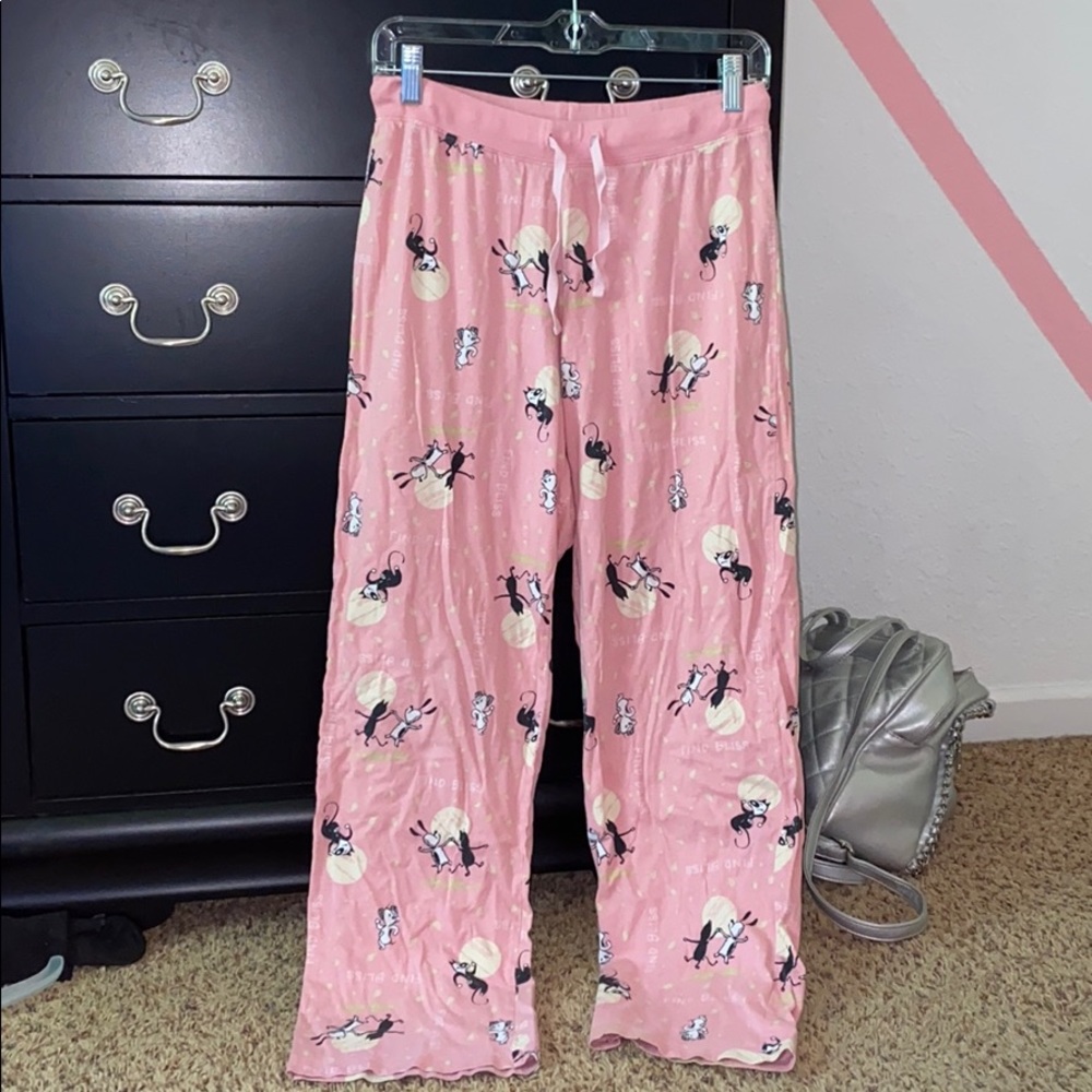 MUTTS NEWSPAPER COMIC PAJAMA PANTS 🐱🐶